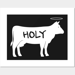 Holy Cow | Funny Cattle Farmer Design Posters and Art